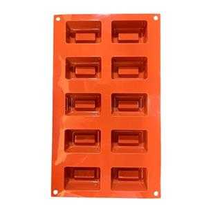 MOLDE SILICONA 10 SAVARIN RECTANGULO 5.8X3.7X2.5 C