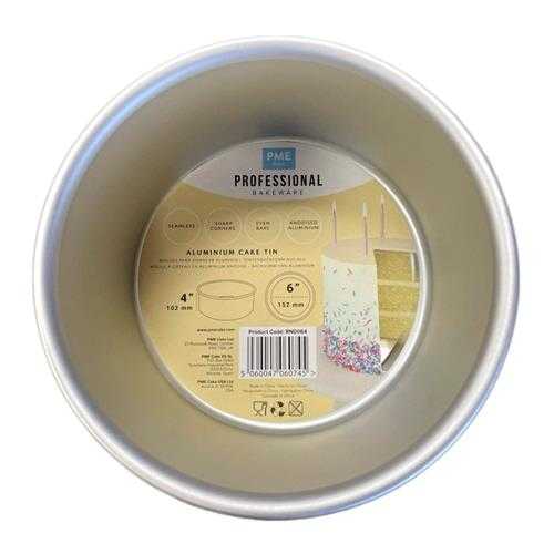 Molde Redondo de Aluminio PME 6X4". RND064