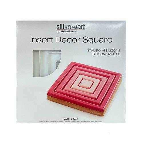 MOLDE SILICONA INSERT DECOR SQUARE. 28002870065