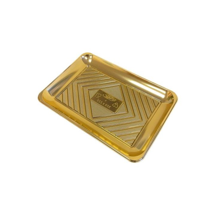 BANDEJA ORO 32*22 CMTS. DEKORA 540254