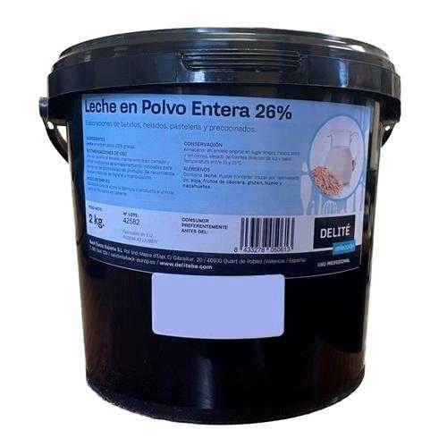 DELITÉ LECHE EN POLVO ENTERA 26 %  CP/2 KGS.