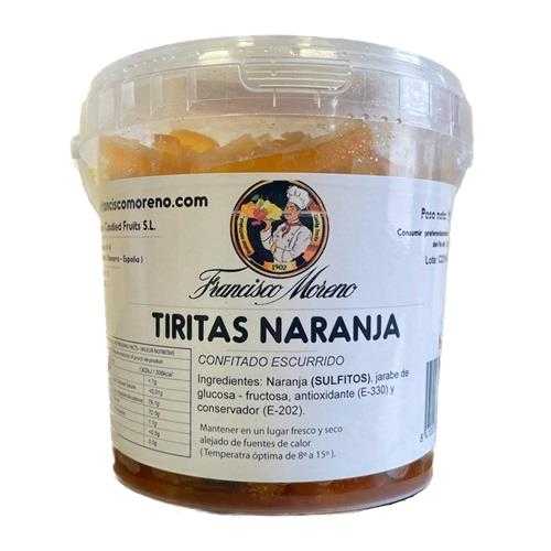 NARANJA PIEL TIRITAS CONFITADA  CP/1 KG. 20685