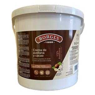 BORGES CREMA VEGANA CACAO/AVELLANA(13%) CP/5 KG.
