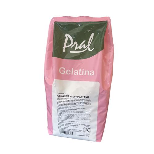 PRAL GELATINA PLATANO  B/1 KG.