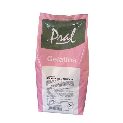 PRAL GELATINA MANZANA  B/1 KG.
