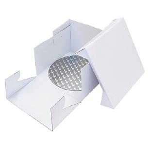 Cake Drum Redondo Pastel y Caja de 20 cm BBR879