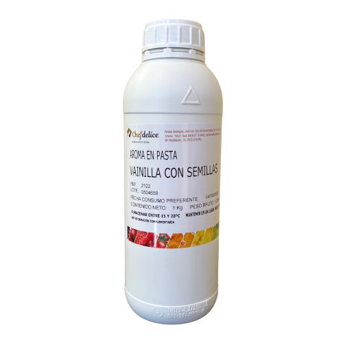 VAINILLA AROMA PASTA CON SEMILLAS 1 KG. CHEFDELICE