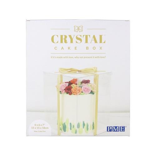 Caja de Tarta Cristal - 15 cm . CCB06