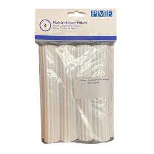 Pilares Huecos Plástico Blanco 6", 4Ud. DR006