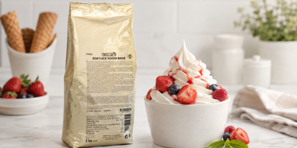 Cómo preparar helado de yogur soft con Soft-Ice Yogo Base
