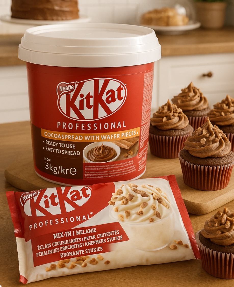 ¡Doble tentación KitKat en Panpatos! Dale a tus postres un toque crujiente y delicioso