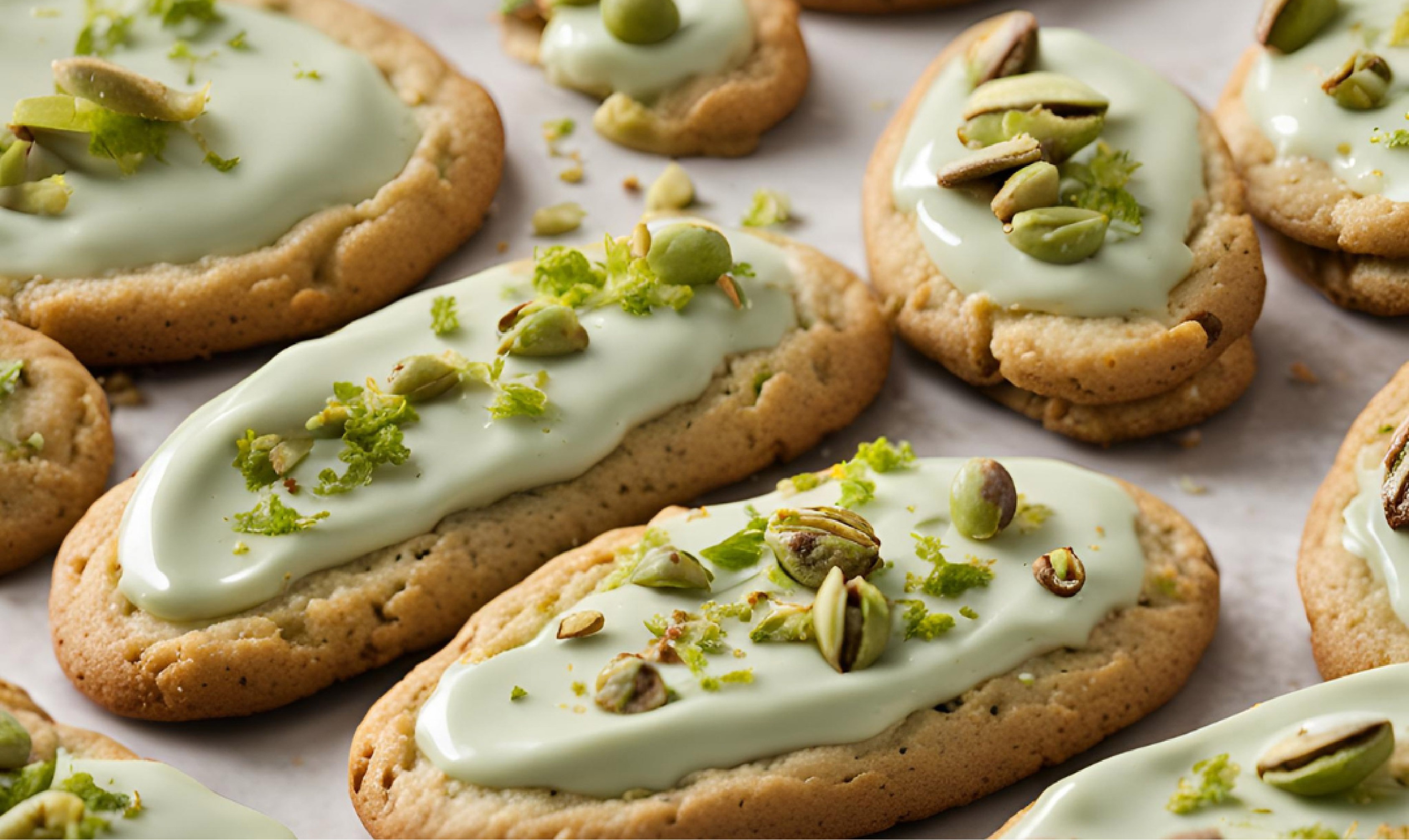 Galletas con crema de pistacho